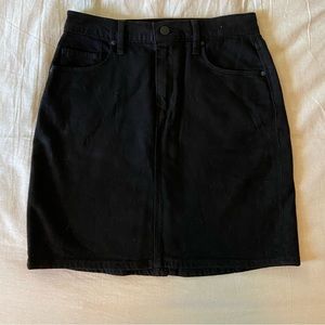 Hudson Black Denim Skirt